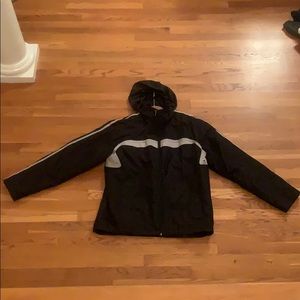 Izod Winter Coat black and grey